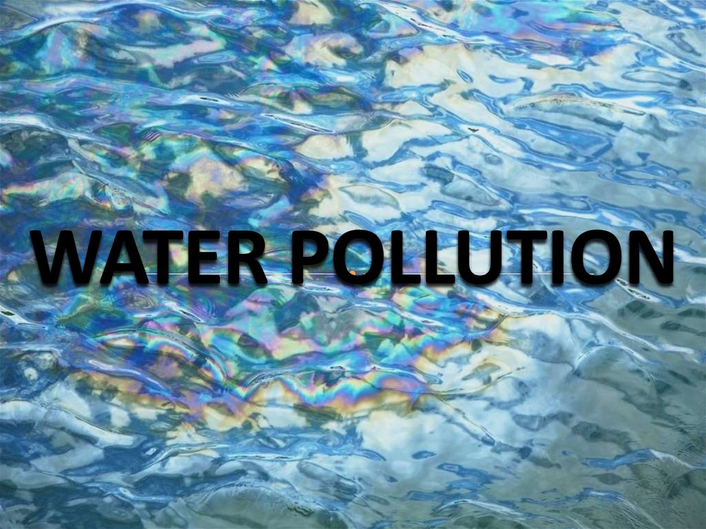 ppt presentation on water pollution