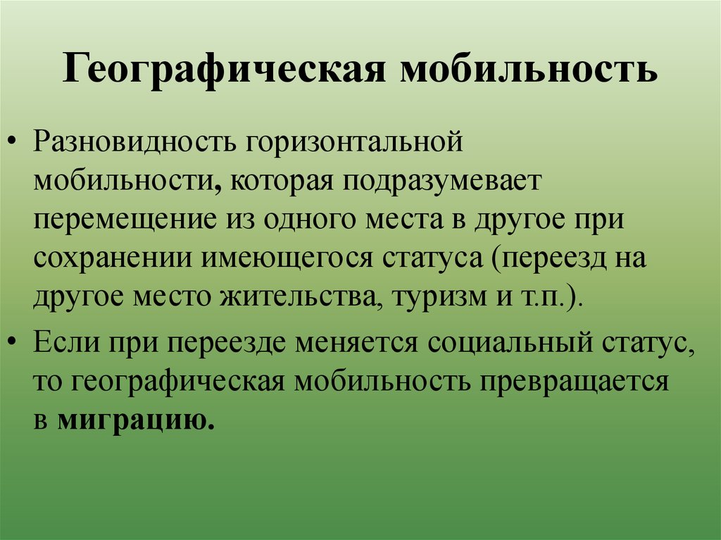 Вид деятельности представляет собой. Горизонтальная мобильность. Вертикальная социальная мобильность. Географическая мобильность. Географическая мобильность примеры.