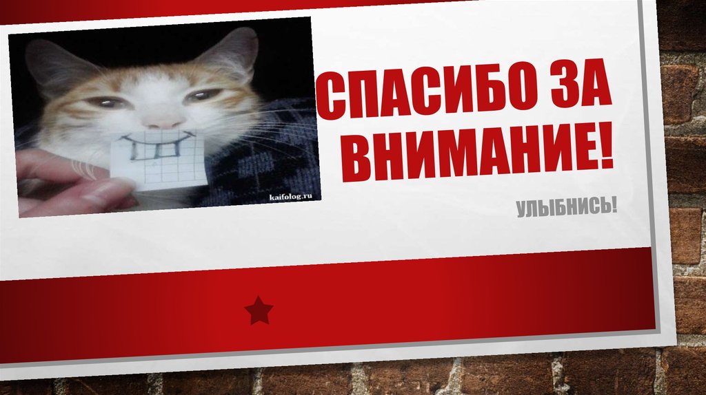 Спасибо за внимание!