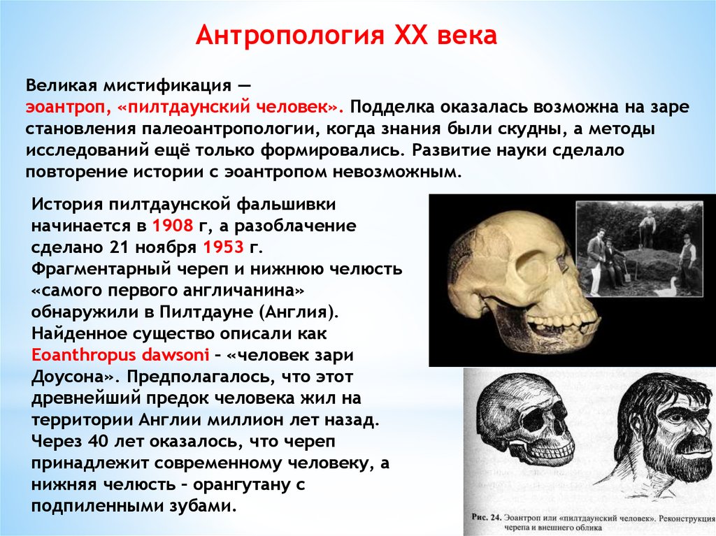 Ран антропологии