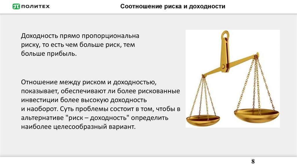 Риск и доходность презентация