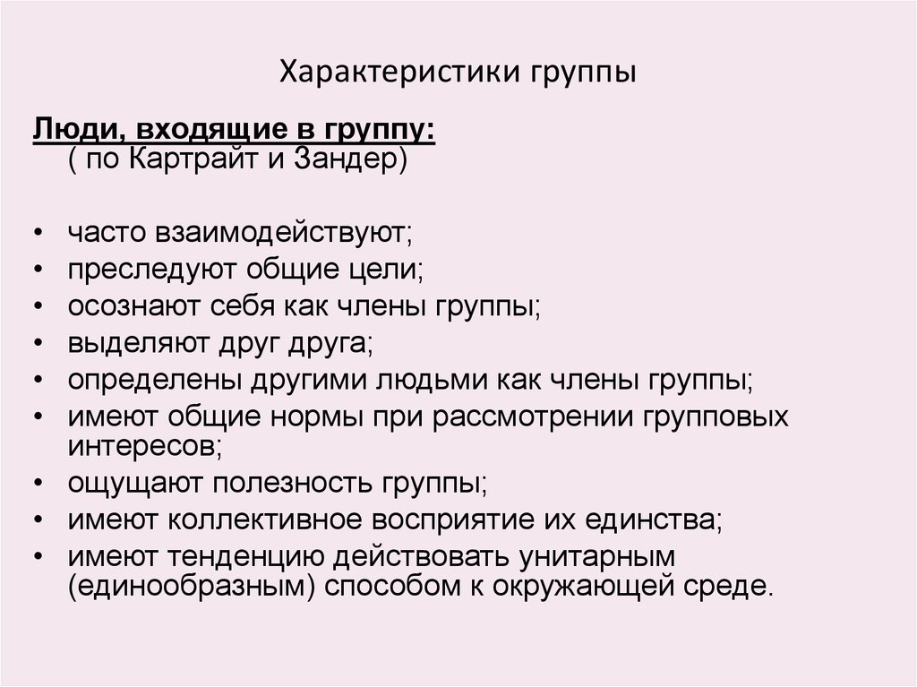 2 группа характеристика. Характеристики групп людей. Характеристики членов группы. Характеристики группы в организации. Характеристика человека в коллективе.