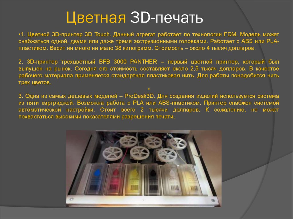 Цветная 3D-печать