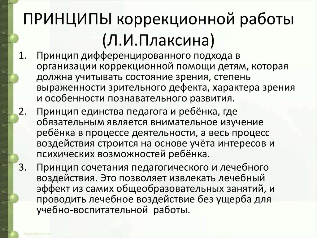 Принцип л. Принципы коррекционной работы. Принципы коррекции работы. Принципы организации коррекционной работы. Принципы коррекционной работы Плаксина.