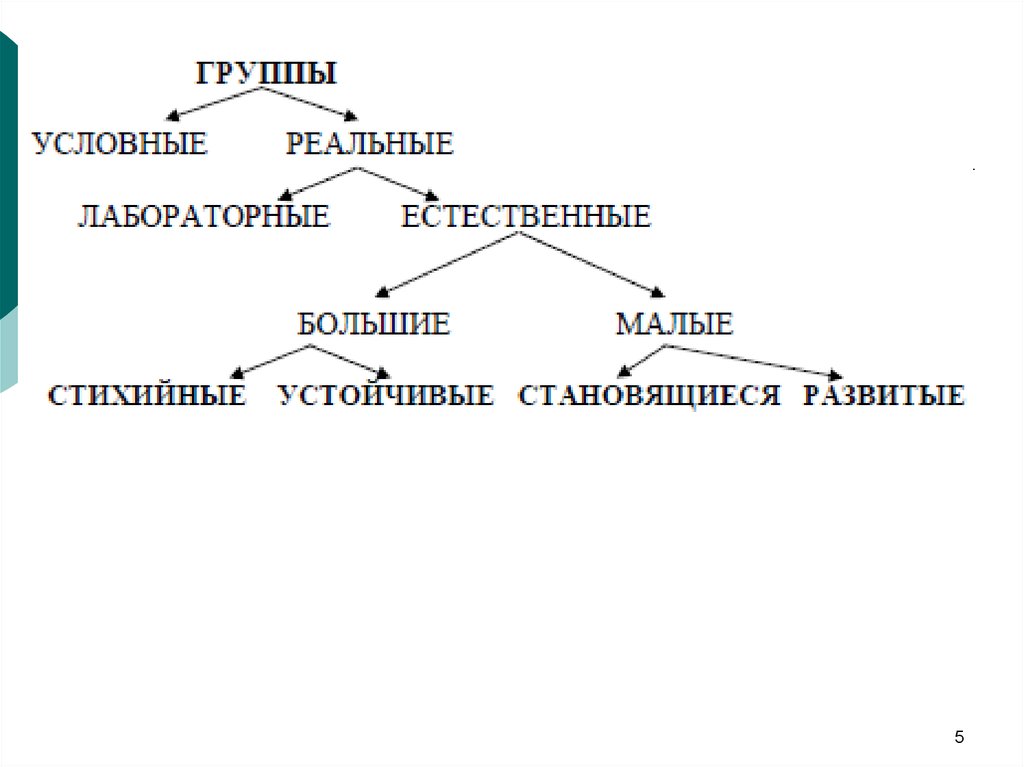 Малые социальные группы сложный план