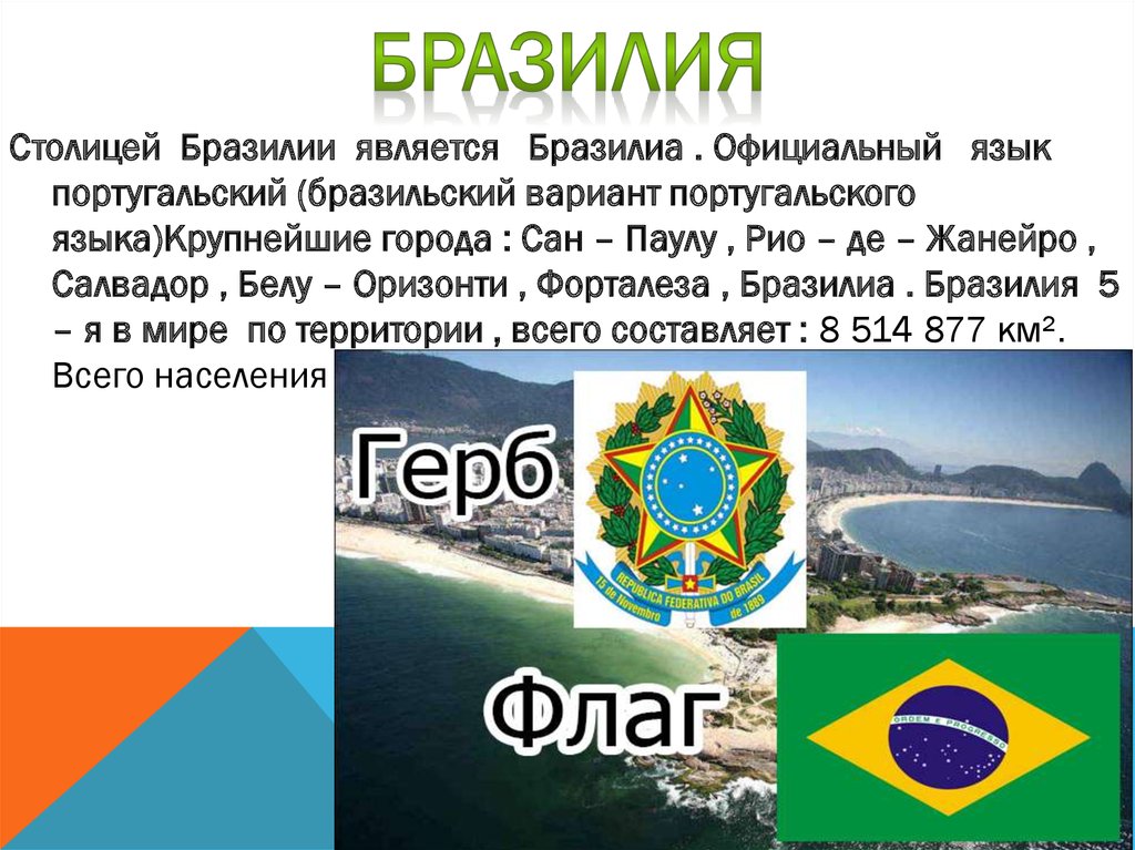 Государственный язык в стране португальский. Государственный язык Бразилии является. Столица Бразилии география.