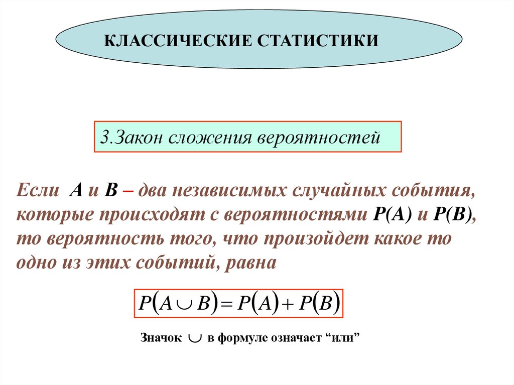 Сложение вероятностей произвольных событий. Закон сложения вероятностей. Теория сложения вероятностей. Формула сложения вероятностей для независимых событий. Принципы сложения вероятностей.