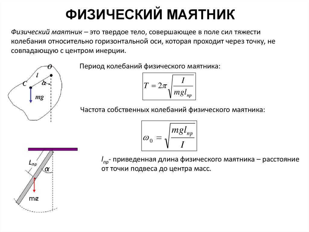 Длина периода колебания. Период колебаний физического маятника. Формула колебаний физического маятника. Период колебаний физического маятника формула. Период колебаний физ маятника формула.