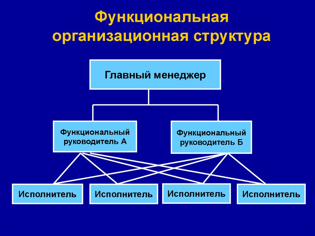 Функциональная структура управления схема пример