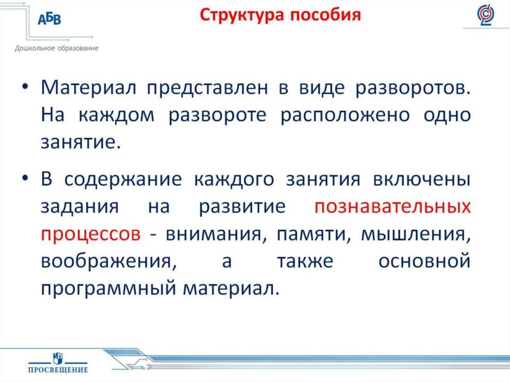 Структура пособия