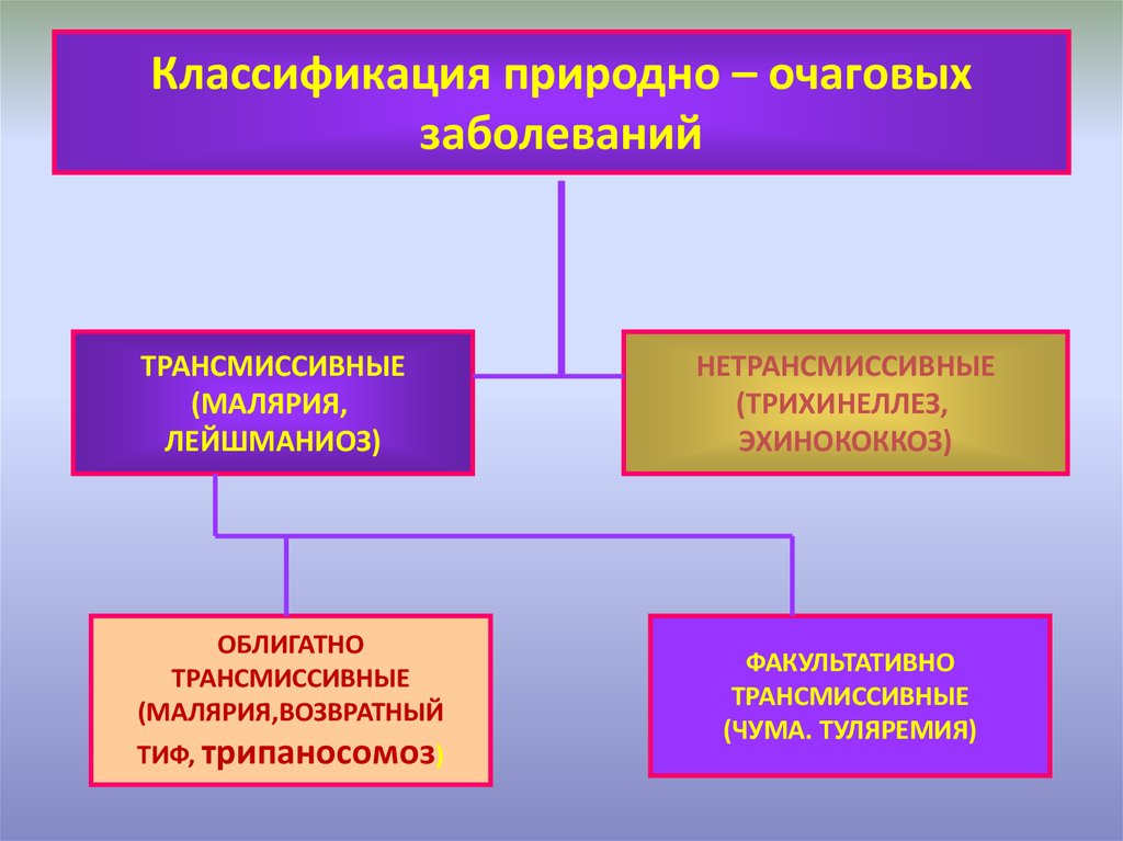 Примеры природных очагов