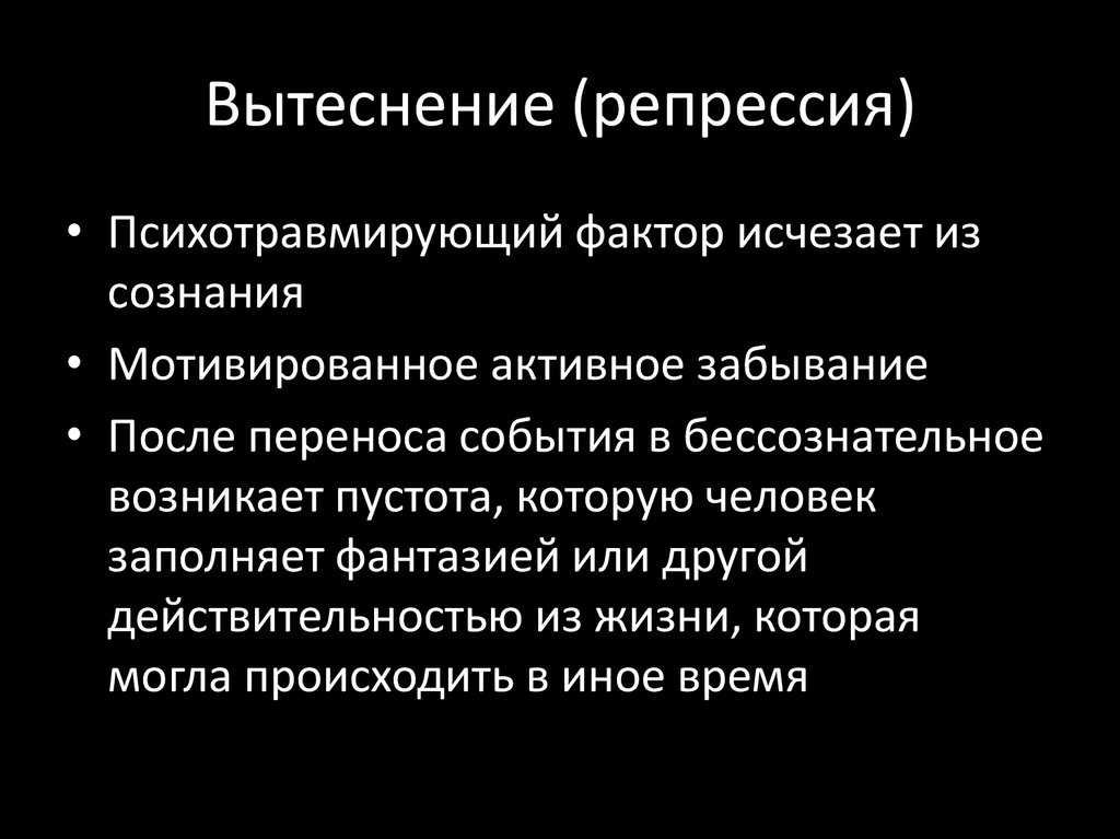 Вытеснение (репрессия)