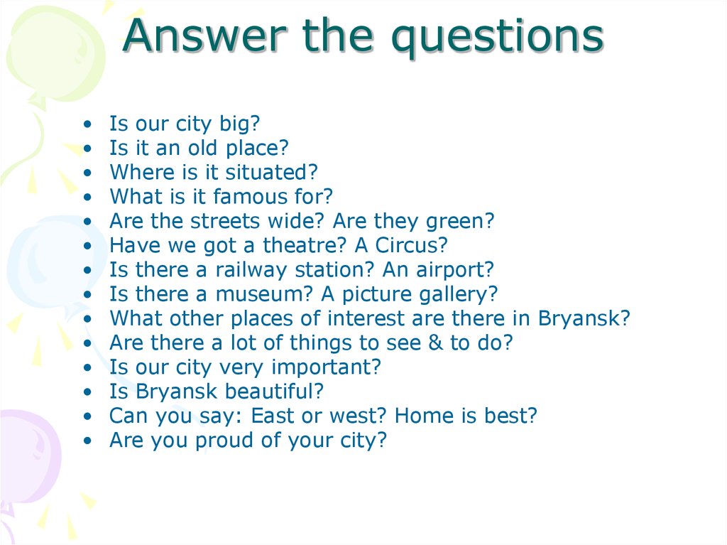 L answer questions