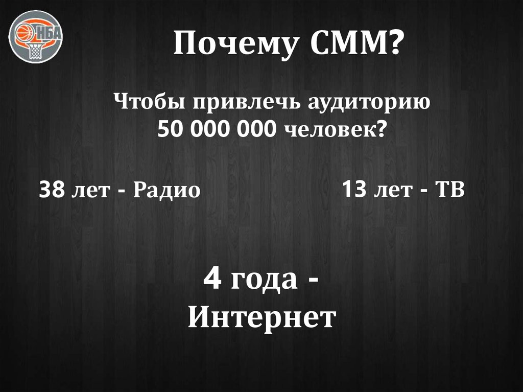 Почему СММ?
