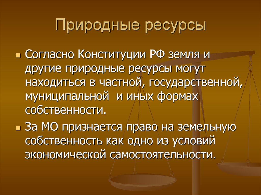 Природные ресурсы