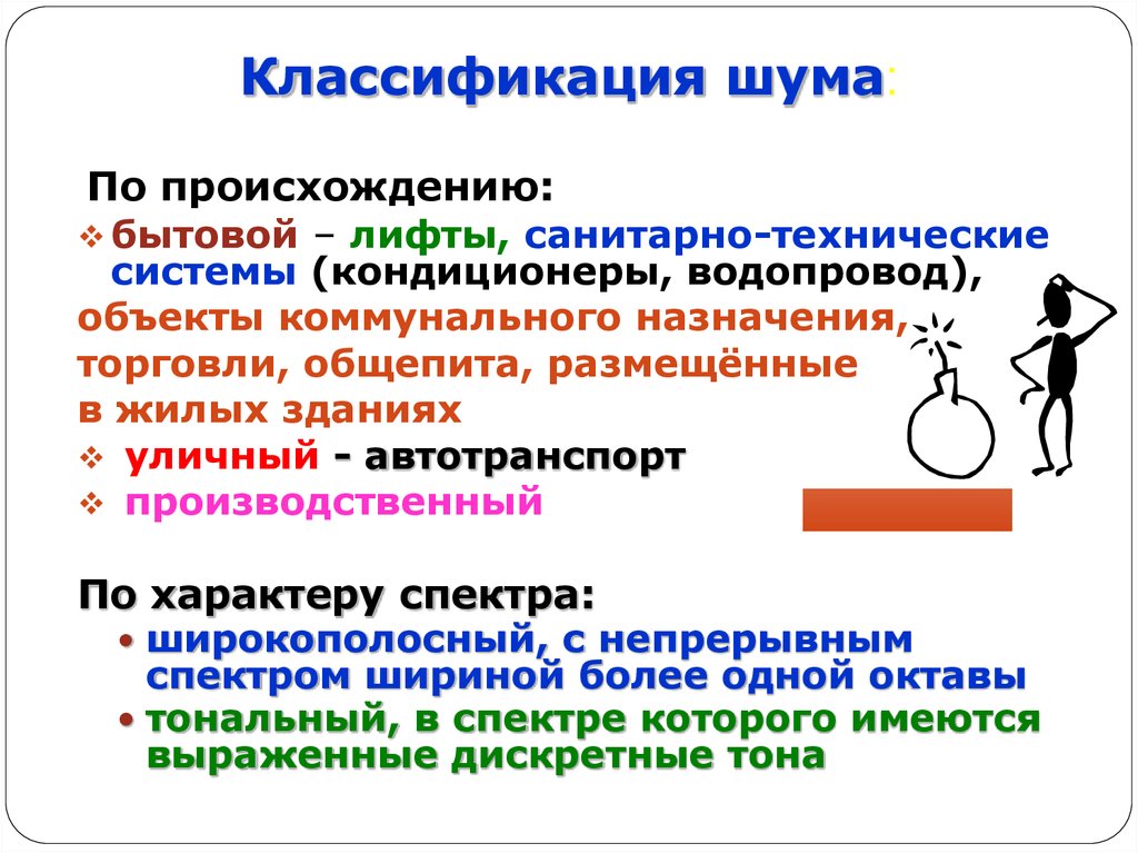 Шумы бывают. Классификация шума. Классификация шума по происхождению. Классификация шума гигиена. Виды производственного шума:.