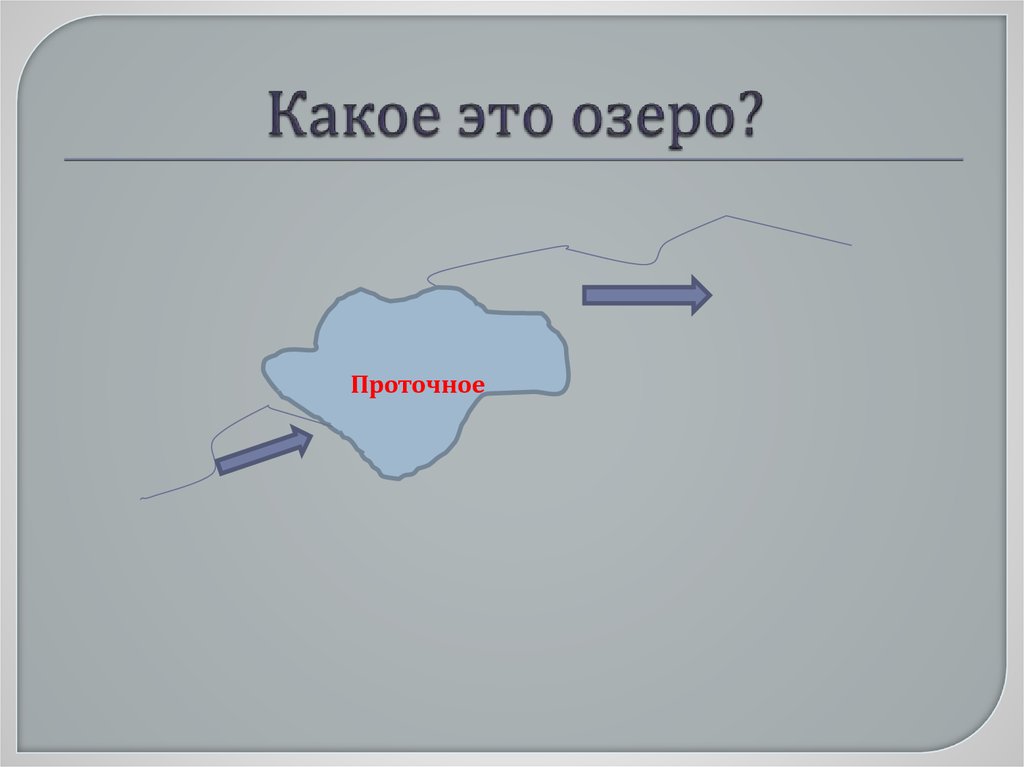 Какое это озеро?