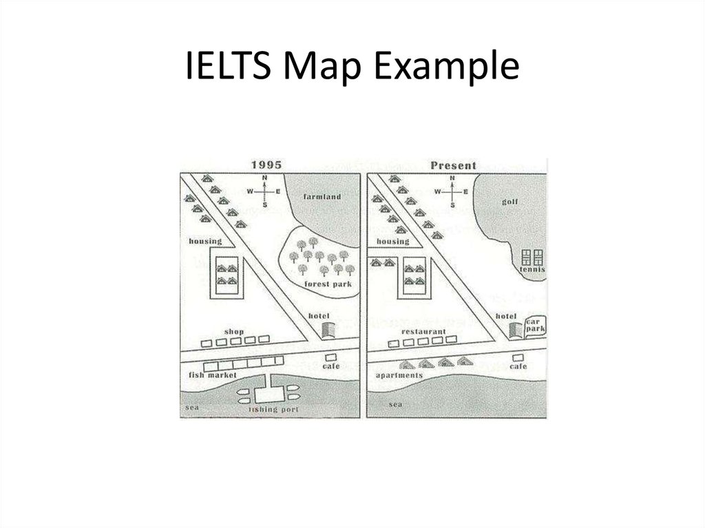 Ielts task 1 maps