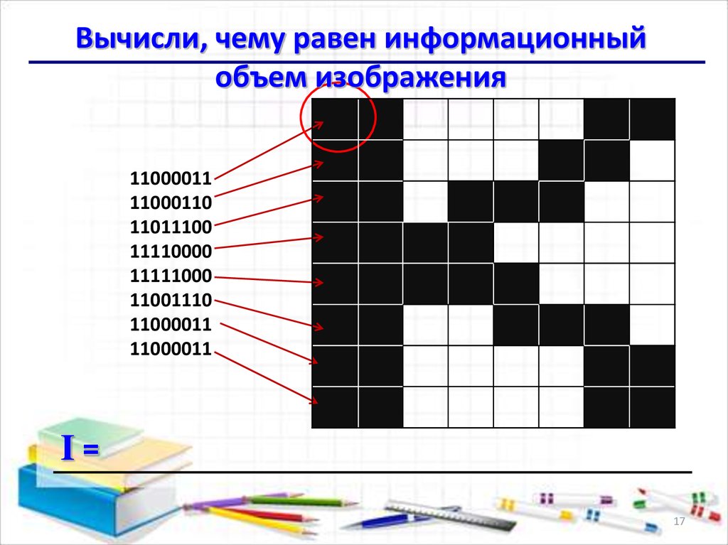 Чему равен информационный объем