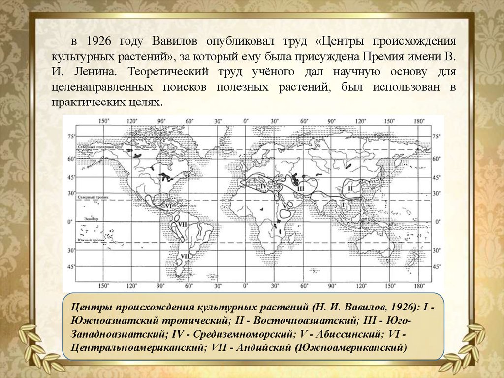 Карта путешествий вавилова