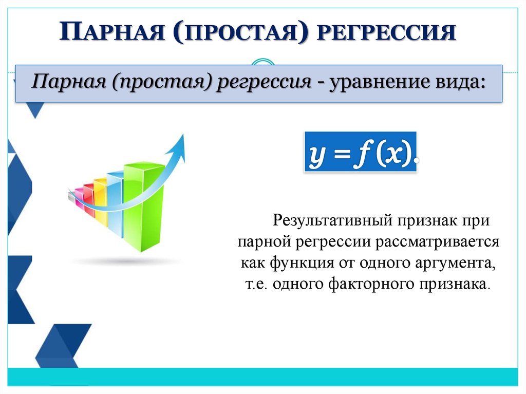 Парная регрессия виды