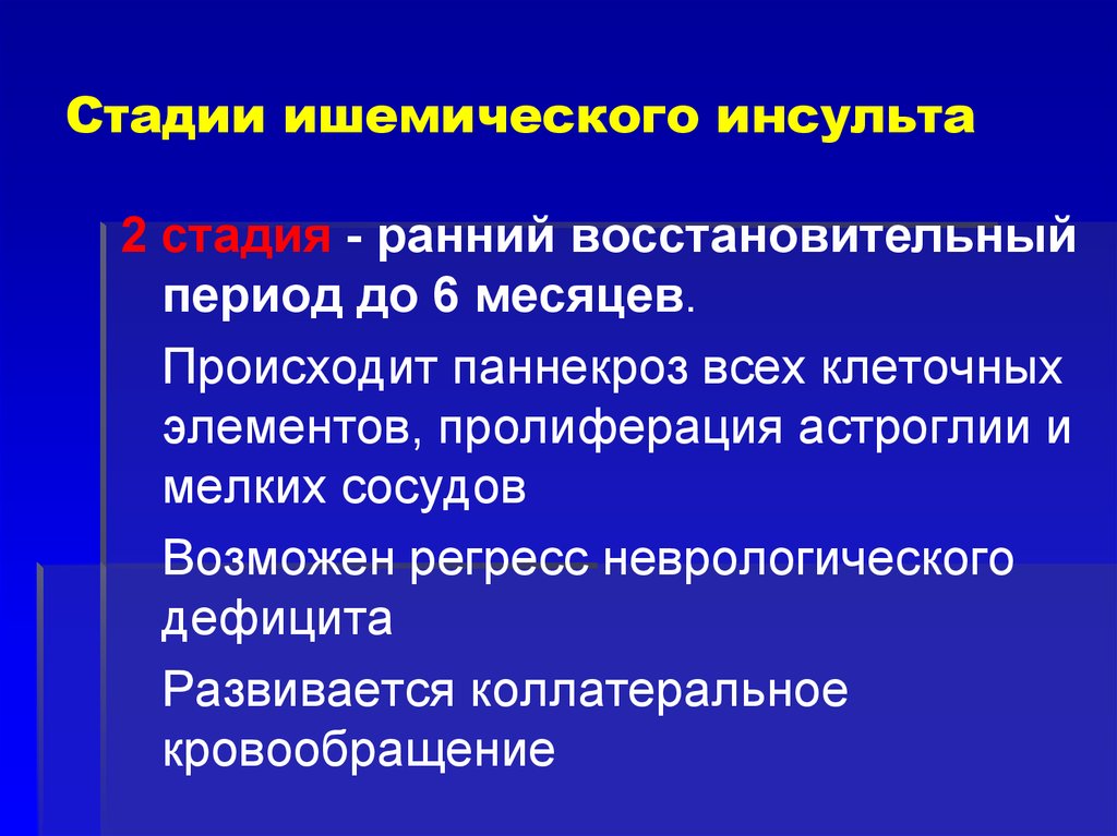 Ранний восстановительный период после инсульта