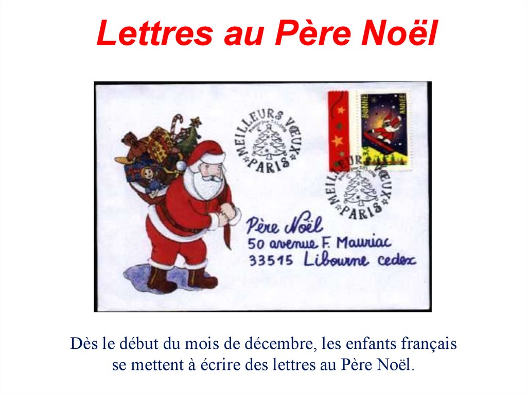 Des lettres