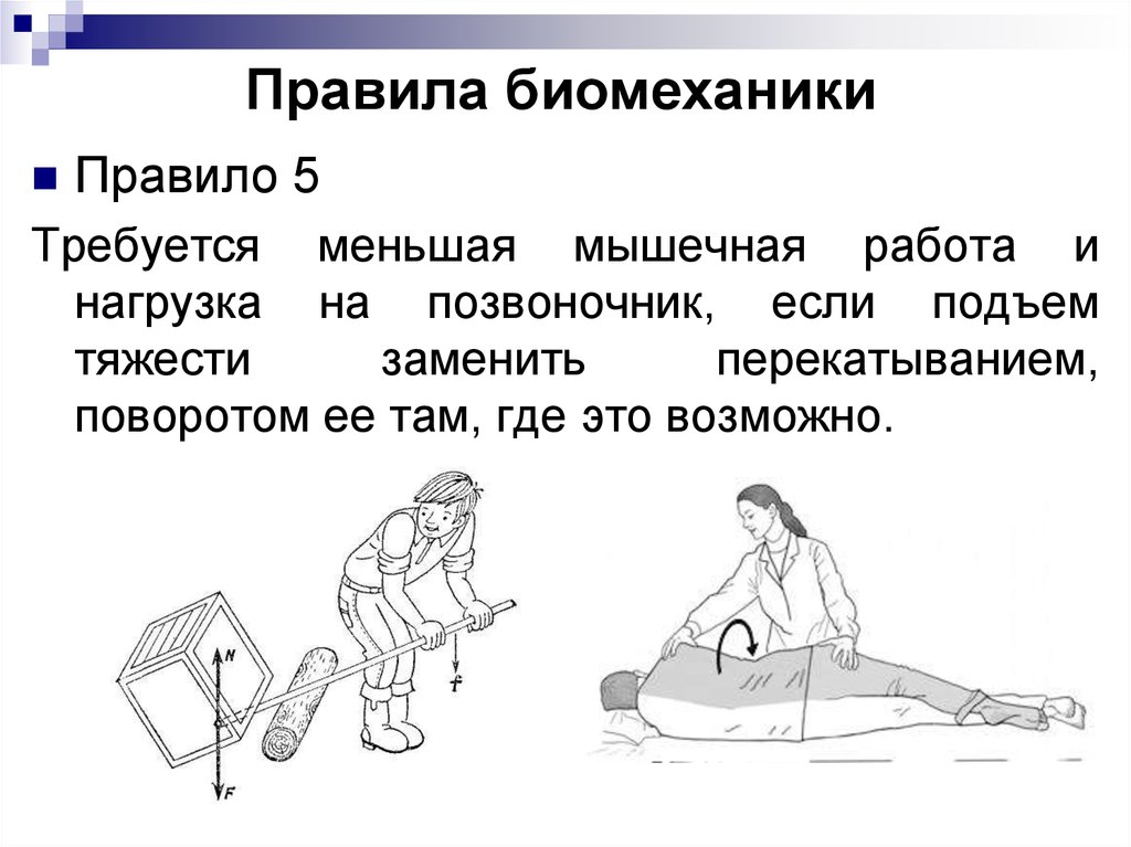 Правило 5 4. Правила биомеханики. Биомеханика поднятие тяжести. Пять правил биомеханики. Правила биомеханики в медицине.