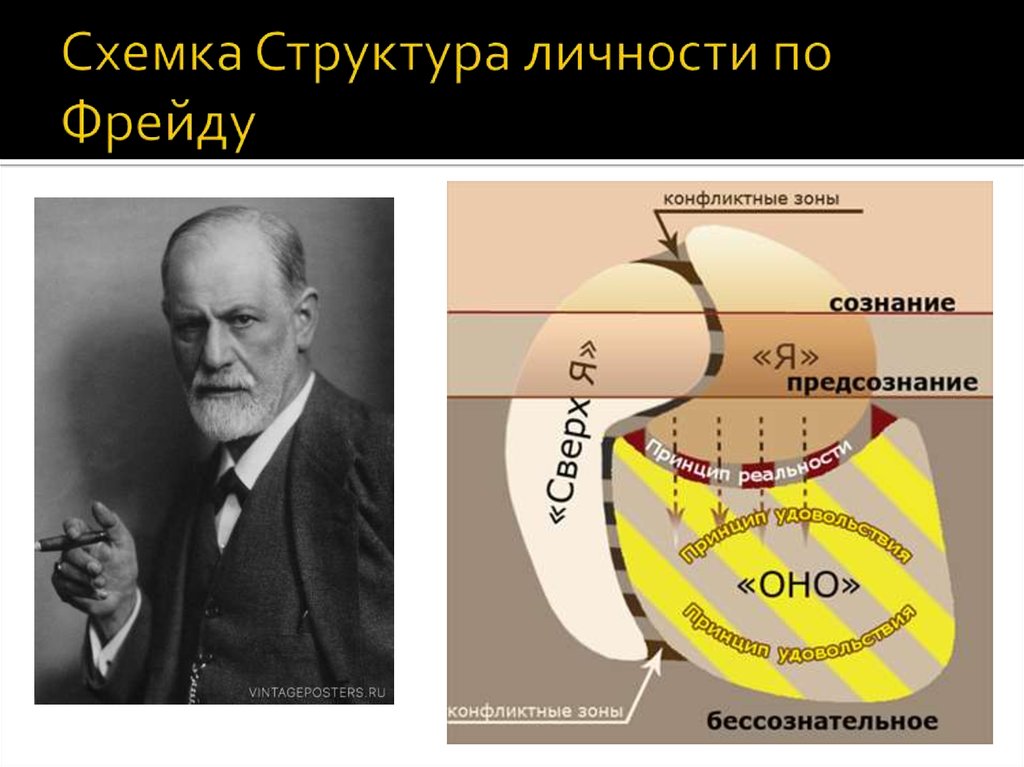 Схемка Структура личности по Фрейду