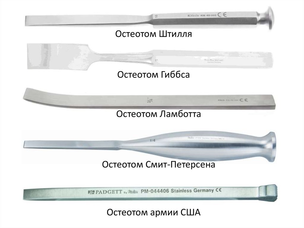 Инструменты для разъединения тканей