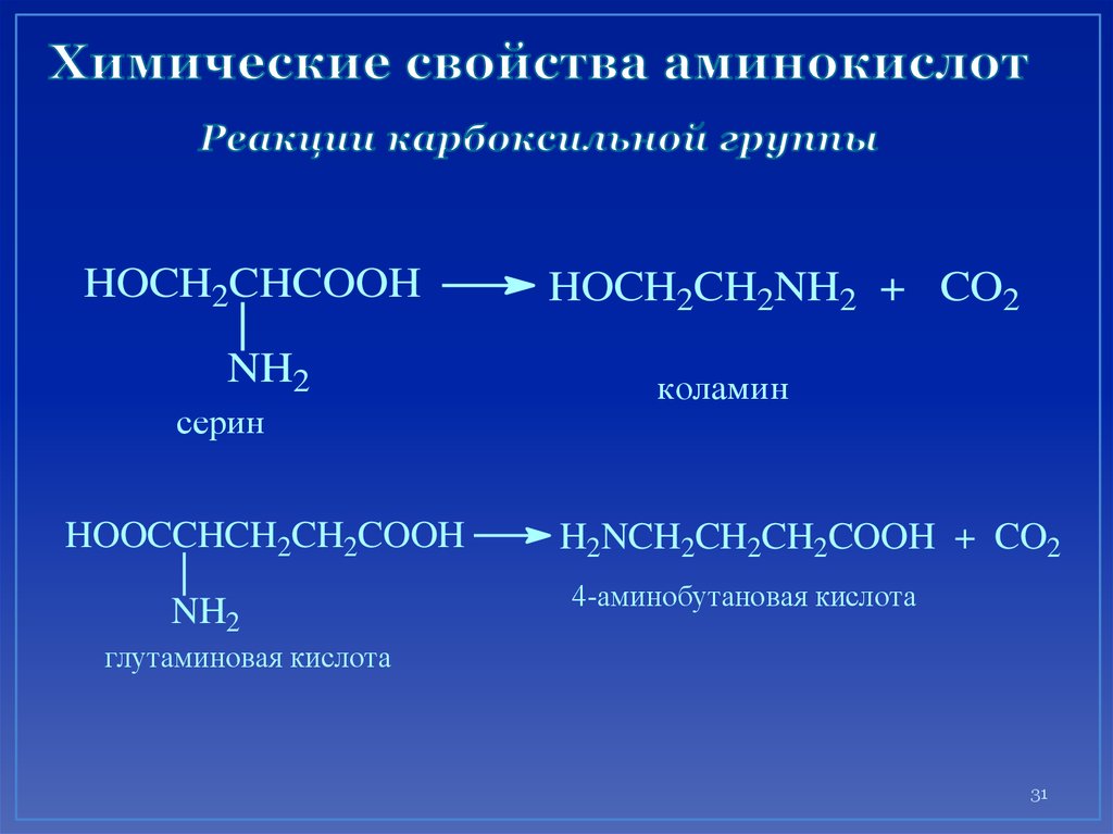 Аминобутановая кислота формула