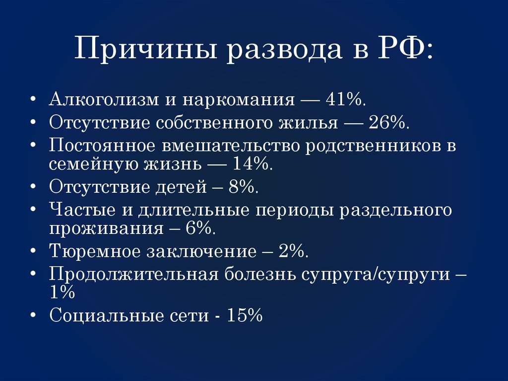 Почему причина развод. Причины расторжения брака. Основные причины развода. Повод для развода. Предпосылки к разводу.