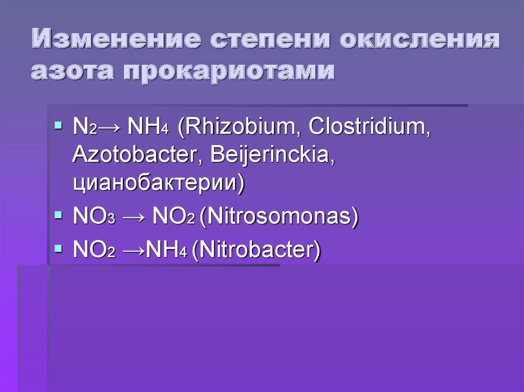 Степень окисления азота в no