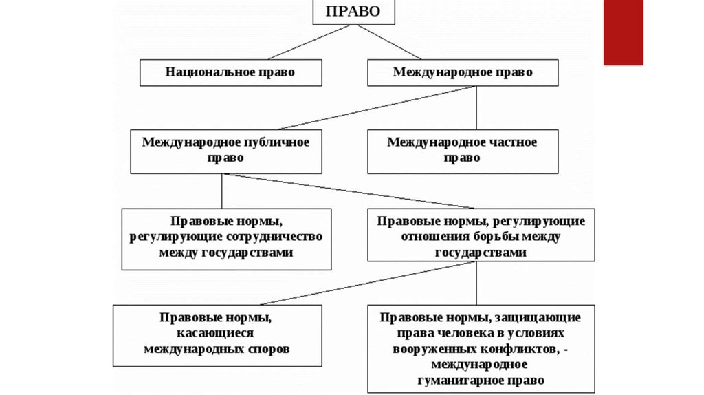 Международное право в схемах