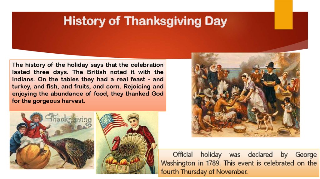 Thanksgiving Day online presentation