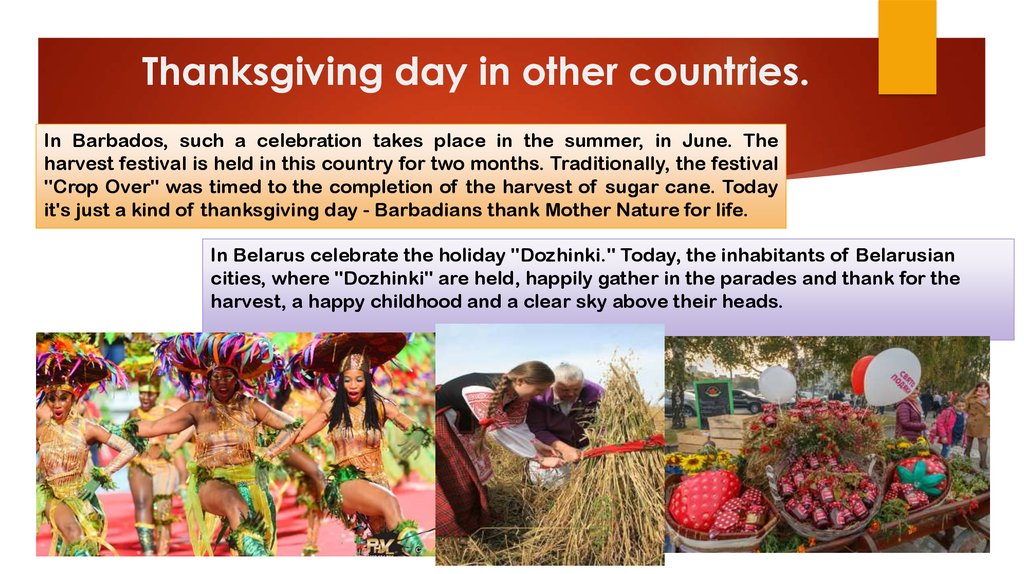 Thanksgiving day in other countries.