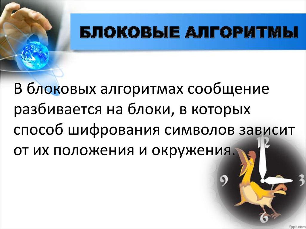 Алгоритмы шифрования презентация