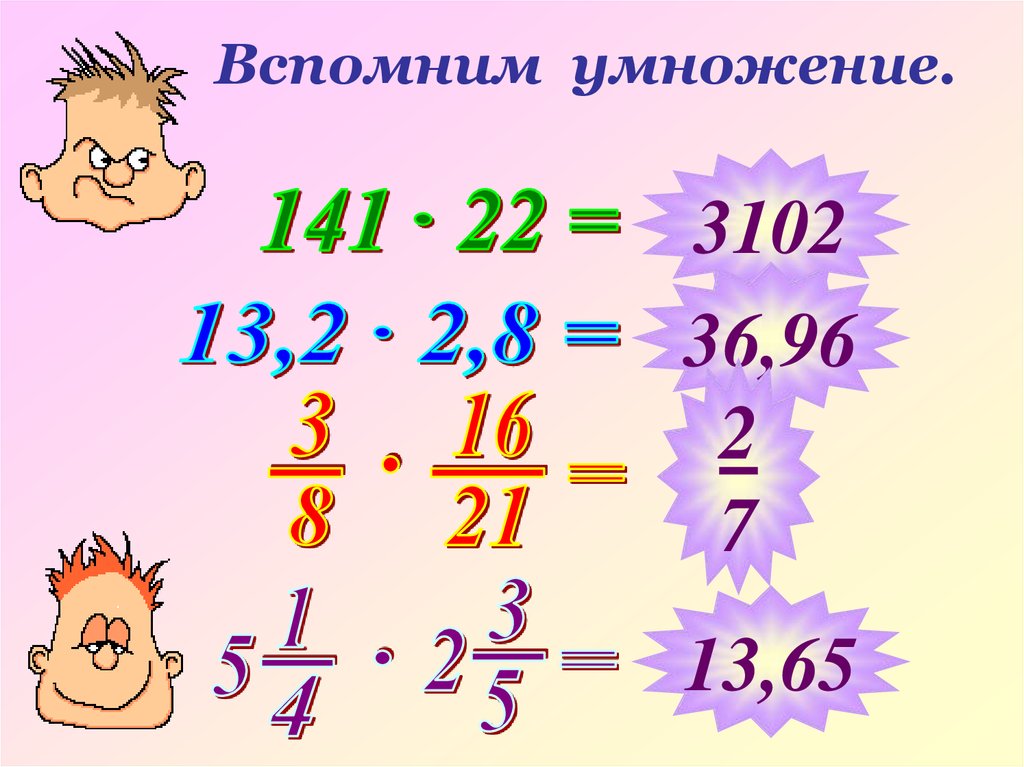 Умножение чисел с разными знаками. Умножение чисел с разными знаками 6 класс. Реферат на тему умножение. Умножение числа на произведение.
