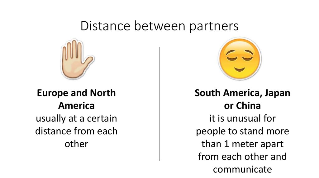 Distance between partners