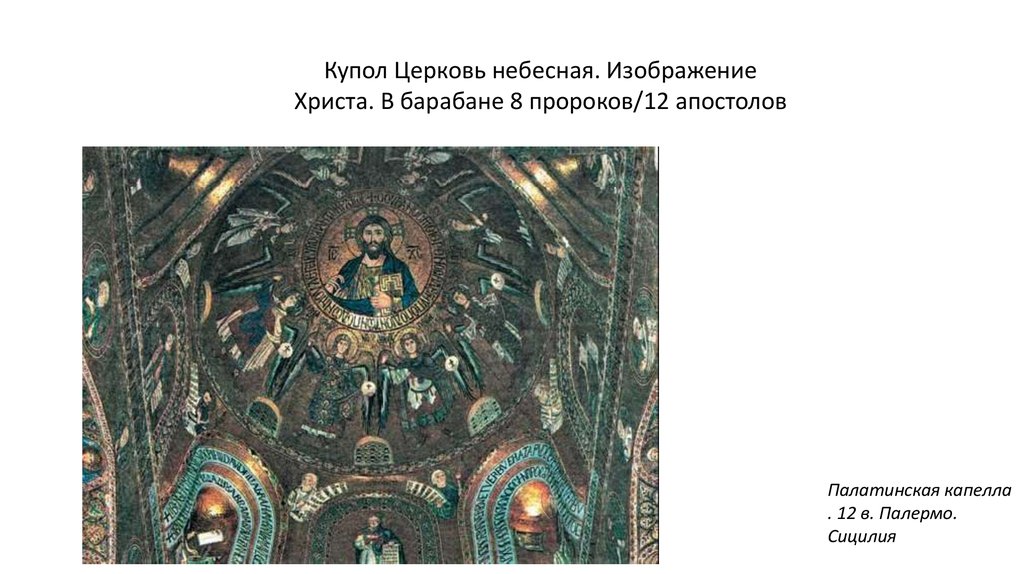 Палатинская капелла XII век. Палермо. Сицилия - online presentation