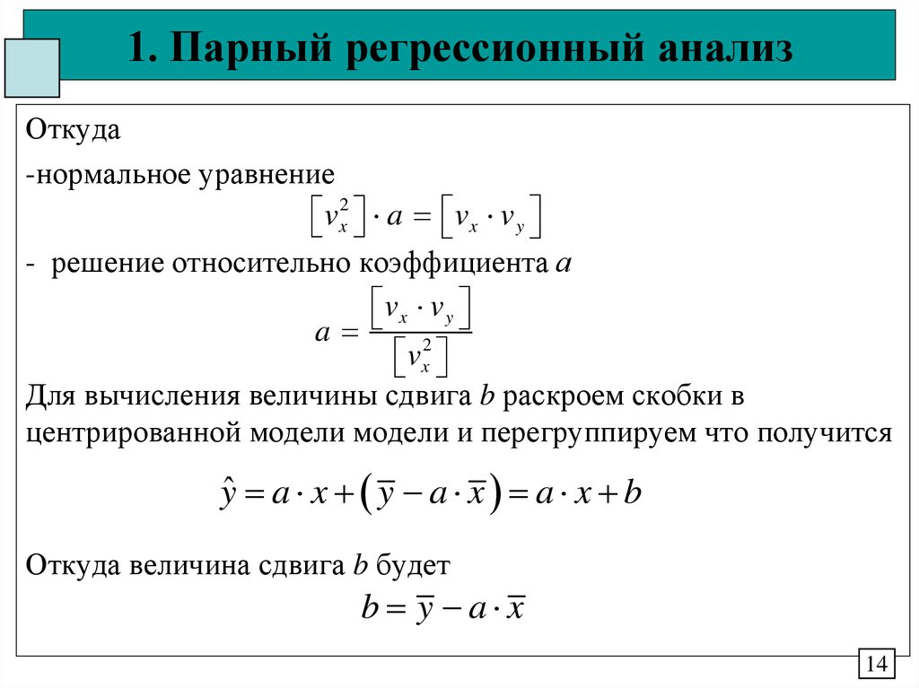 Нормальное уравнение