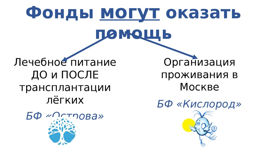 Фонды могут оказать помощь
