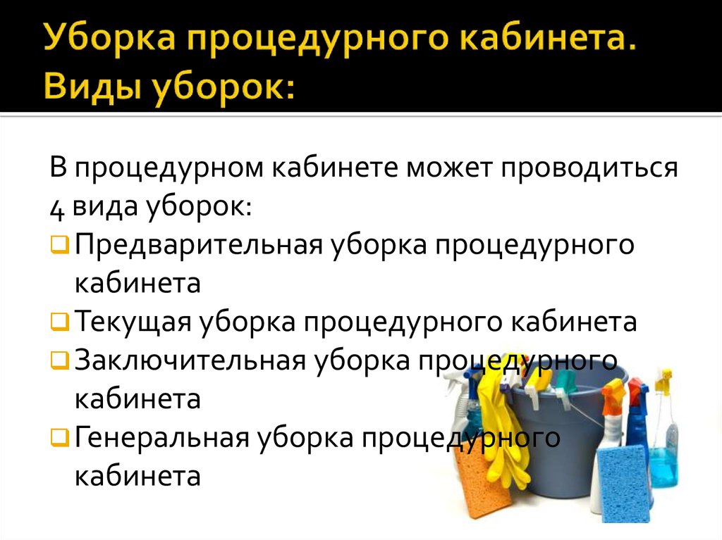 Алгоритм текущей уборки кабинета