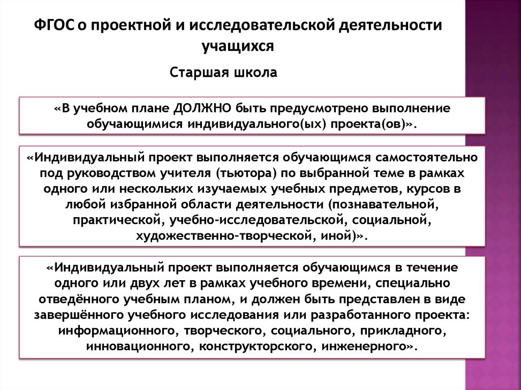 Индивидуальный проект представляет собой особую форму организации деятельности обучающихся