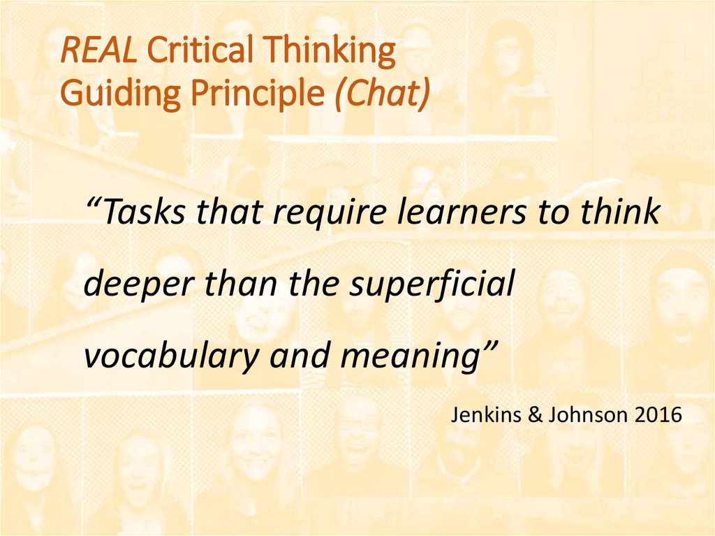REAL Critical Thinking Guiding Principle (Chat)