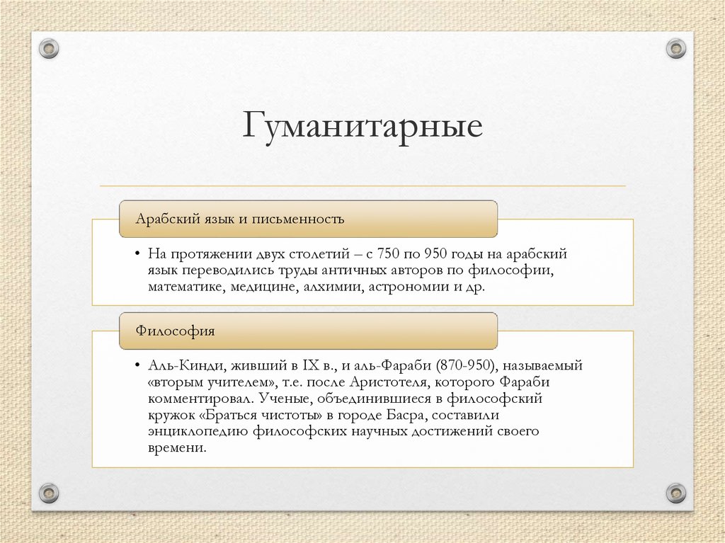 Гуманитарные