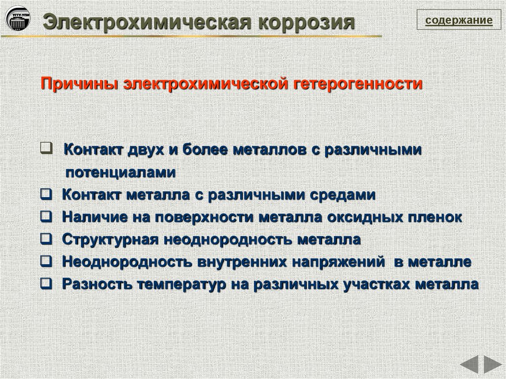 Почему содержание. Причины коррозии. Причины коррозии металлов. Причины возникновения электрохимической коррозии. Электрохимическую коррозию металлов вызывает.