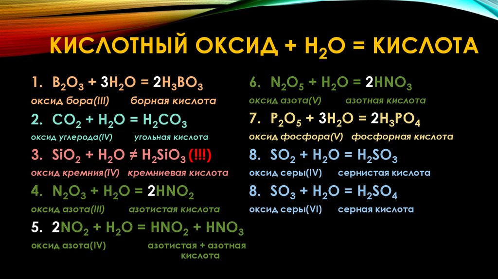 Cuo реагенты с которыми взаимодействует. Оксид кремния 4 плюс гидроксид калия. H2so4 кислотный оксид. H2o кислотный оксид. Кислотный оксид кислоты h2s o3.