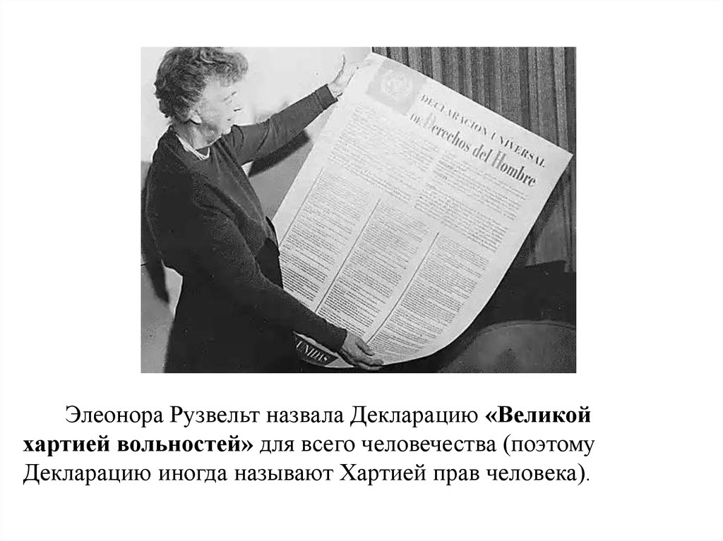 Манильская конвенция. Декларация о правах человека 1948. Хартия прав человека 1948.