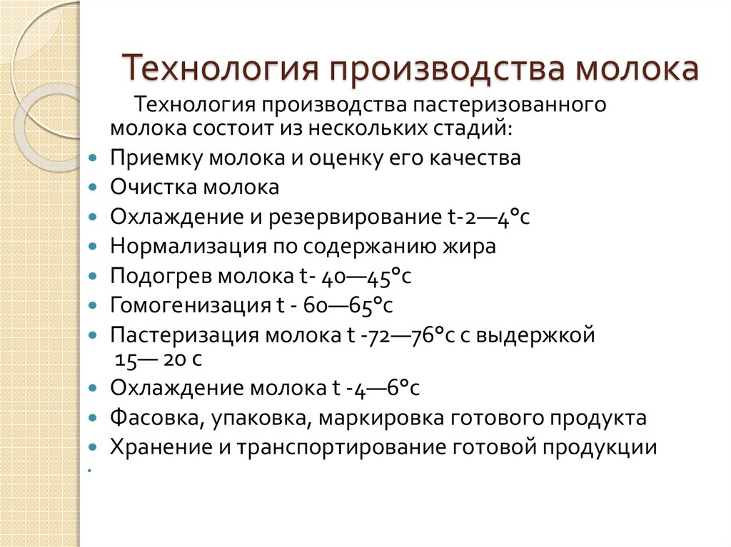 Современные технологии производства молока презентация